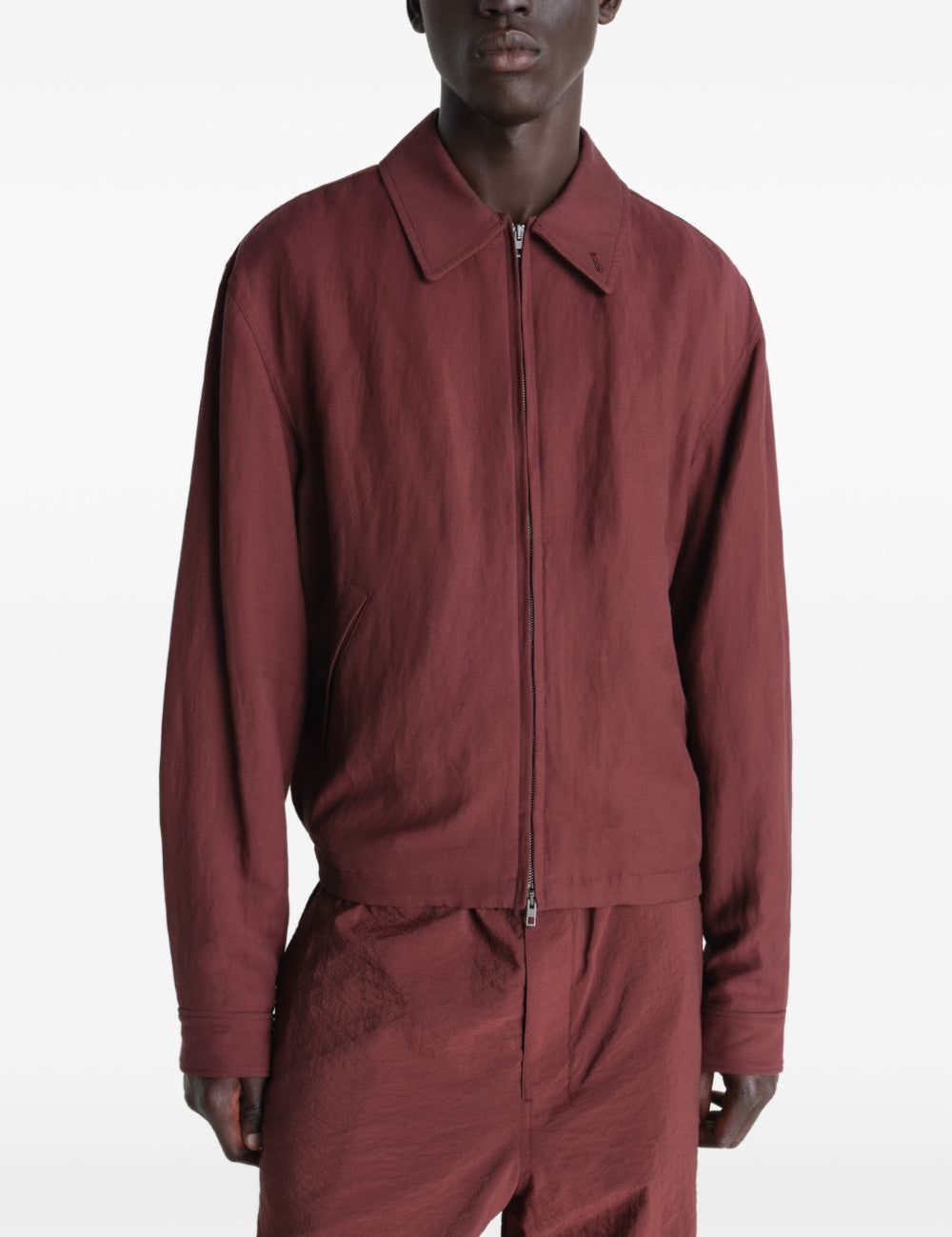 Giacca con zip in borgogna LEMAIRE - uomo 