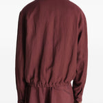 Giacca con zip in borgogna LEMAIRE - uomo 