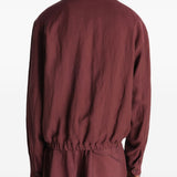 Giacca con zip in borgogna LEMAIRE - uomo 