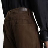 Denim carrot con tasche in marrone Lemaire - uomo 