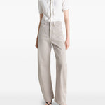 Jeans gamba ampia in beige e grigio LEMAIRE  - donna 