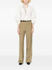 Lemaire straight tailored trousers with pleats in brown - women