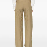Pantaloni sartoriali dritti con pinces in marrone Lemaire - donna 