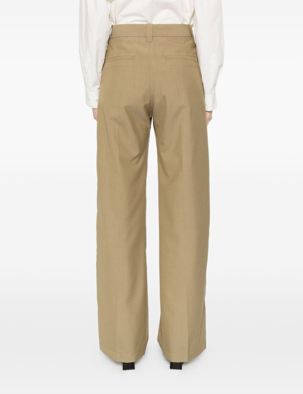 Pantaloni sartoriali dritti con pinces in marrone Lemaire - donna 