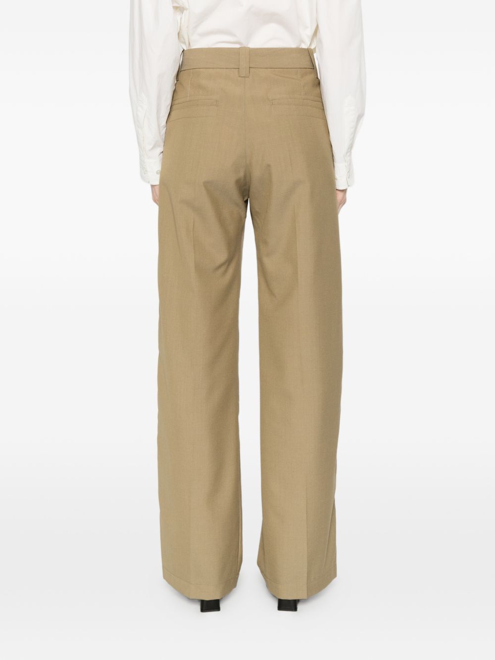Pantaloni sartoriali dritti con pinces in marrone Lemaire - donna 