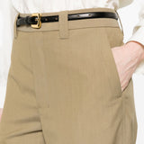 Pantaloni sartoriali dritti con pinces in marrone Lemaire - donna 
