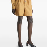 Shorts elasticizzati in giallo ocra Lemaire - donna 