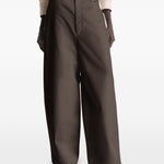 Pantaloni gamba ampia in marrone LEMAIRE  - donna 