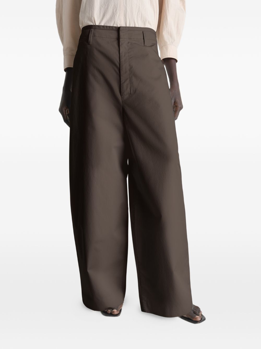 Pantaloni gamba ampia in marrone LEMAIRE  - donna 