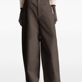 Pantaloni gamba ampia in marrone LEMAIRE  - donna 