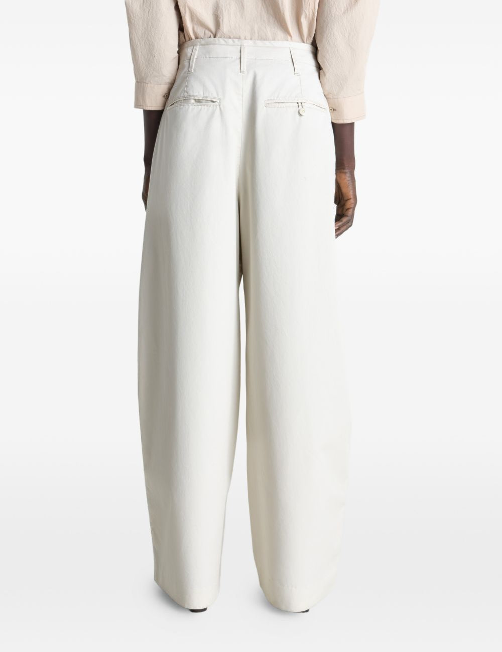 Pantaloni gamba ampia in bianco LEMAIRE  - donna 