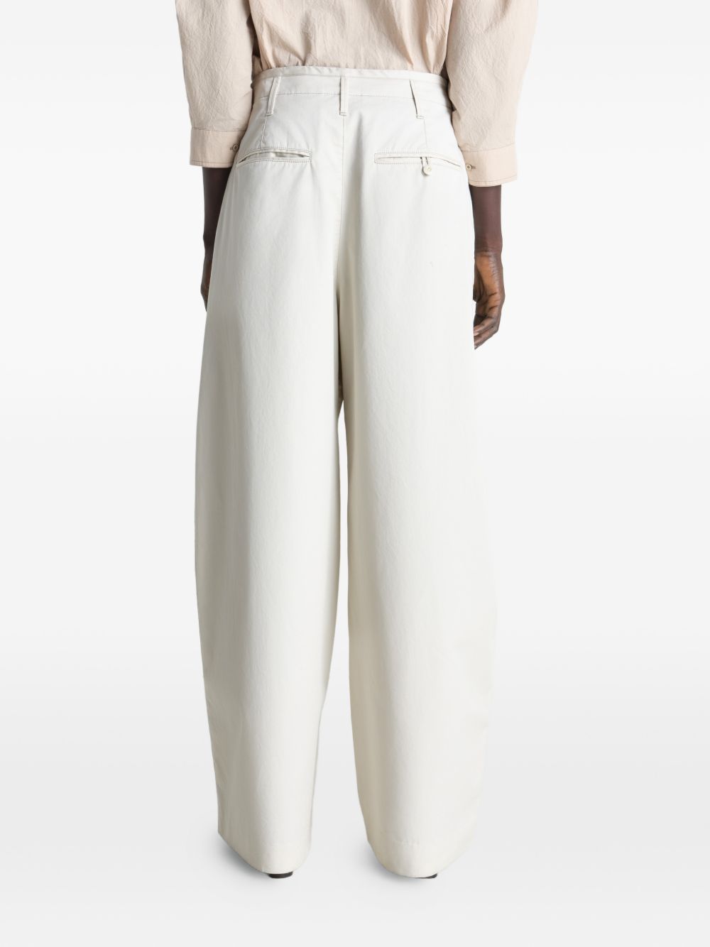 Pantaloni gamba ampia in bianco LEMAIRE  - donna 