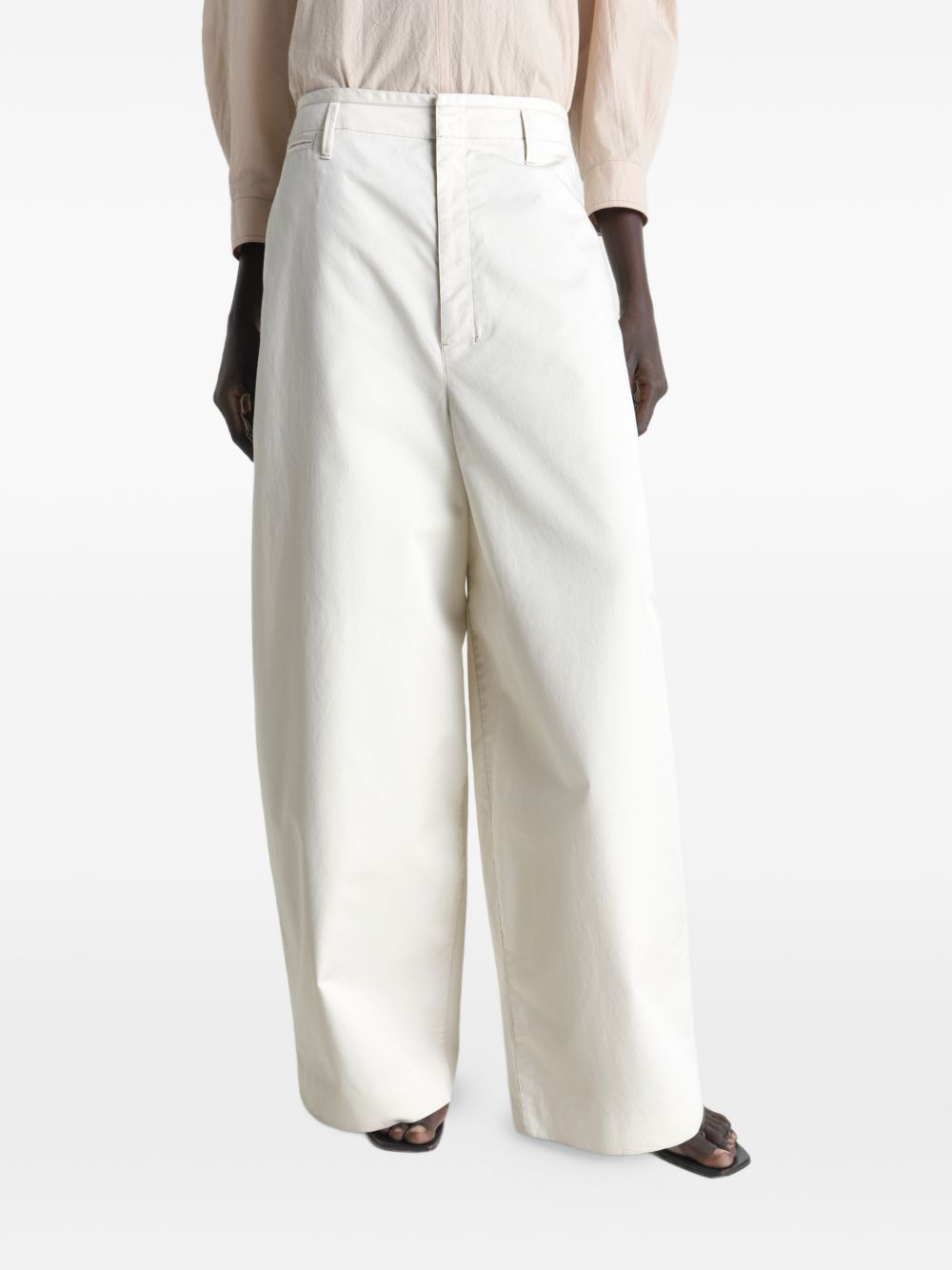 Pantaloni gamba ampia in bianco LEMAIRE  - donna 