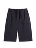 Men's Lemaire Black Drawstring Cargo Shorts