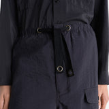 Shorts cargo con coulisse in nero Lemaire - uomo 