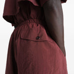Bermuda con coulisse in borgogna LEMAIRE  - donna 