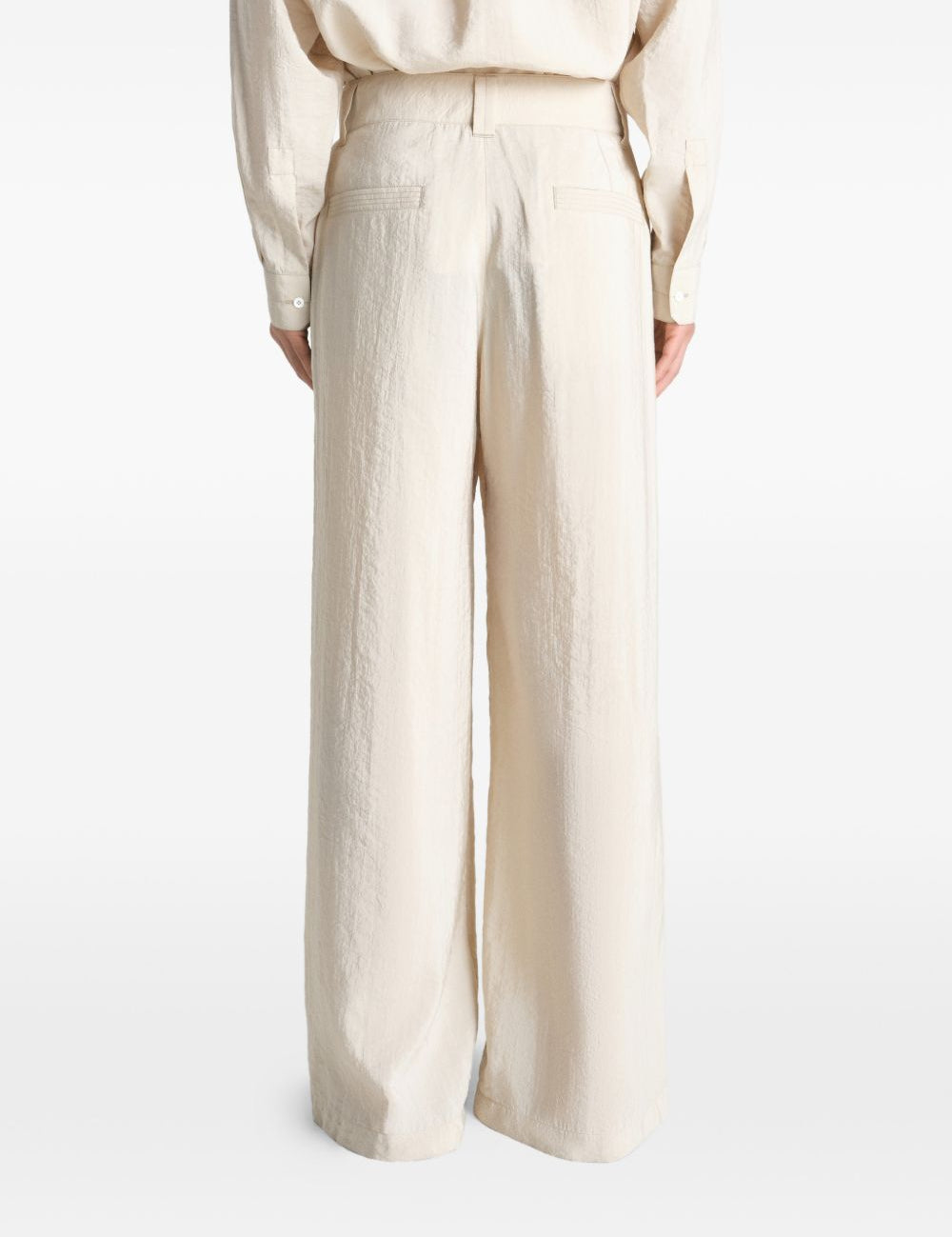 Pantaloni sartoriali dritti in avorio Lemaire - uomo 