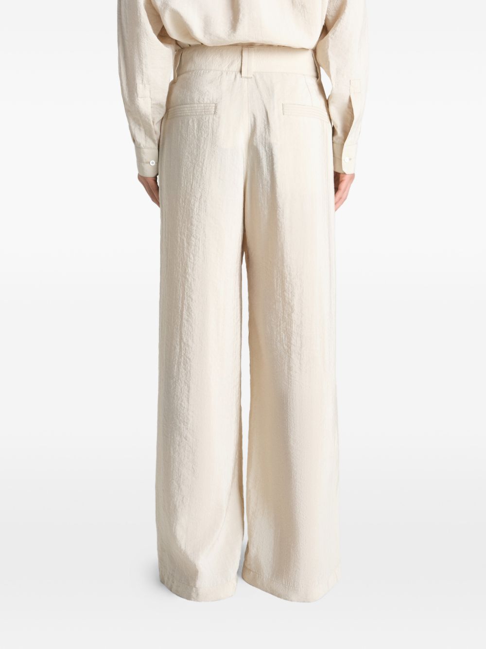Pantaloni sartoriali dritti in avorio Lemaire - uomo 