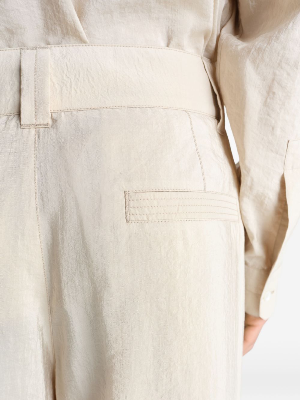 Pantaloni sartoriali dritti in avorio Lemaire - uomo 