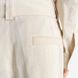 Pantaloni sartoriali dritti in avorio Lemaire - uomo 