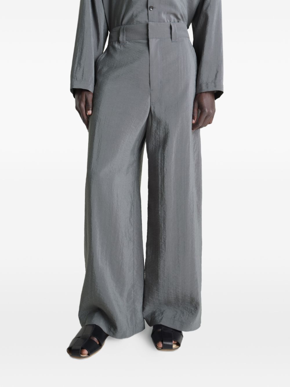 Pantaloni sartoriali dritti in grigio Lemaire - uomo 