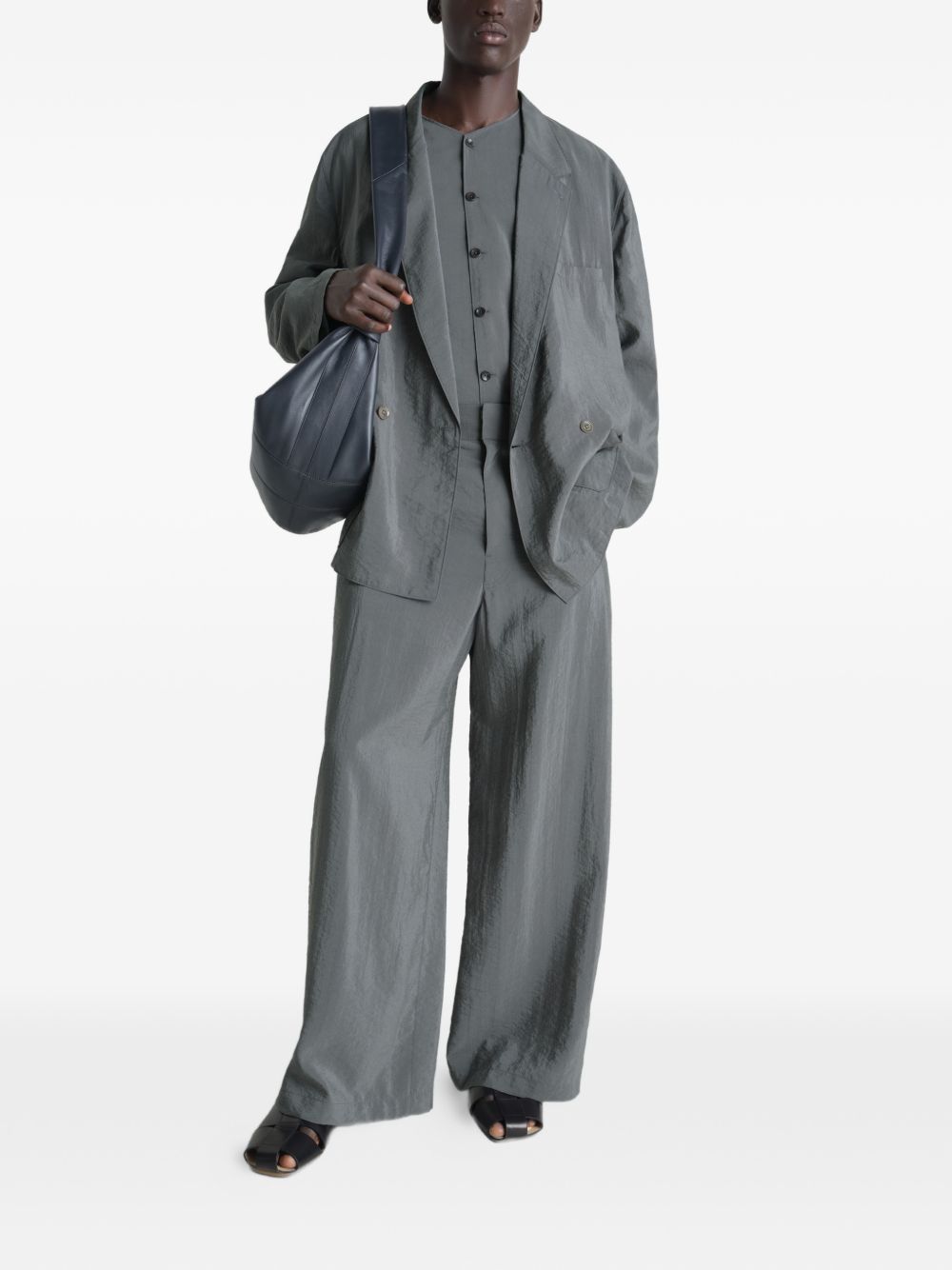 Pantaloni sartoriali dritti in grigio Lemaire - uomo 