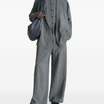 Pantaloni sartoriali dritti in grigio Lemaire - uomo 