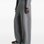 Pantaloni sartoriali dritti in grigio Lemaire - uomo 