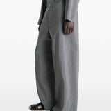 Pantaloni sartoriali dritti in grigio Lemaire - uomo 