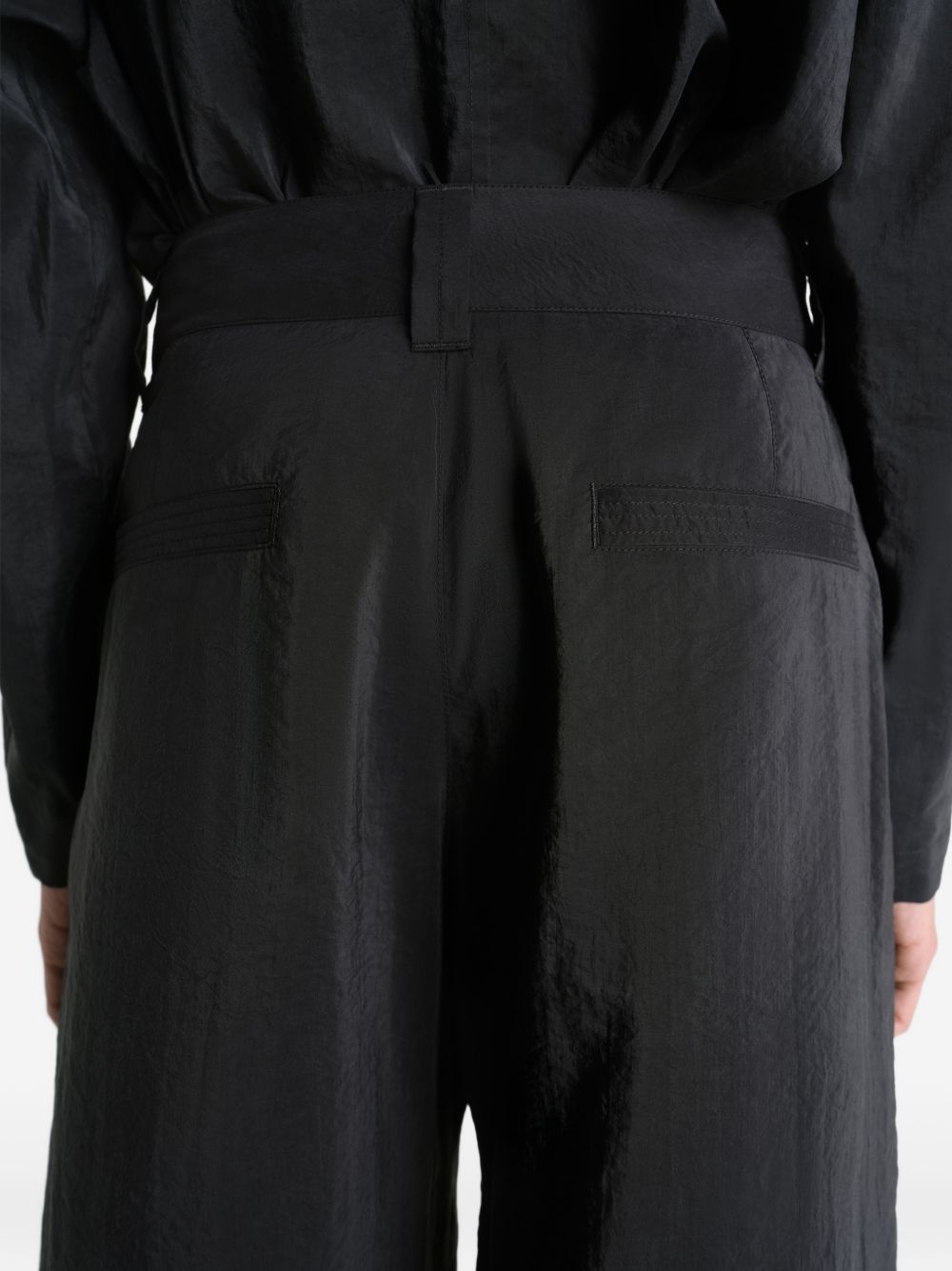 Pantaloni sartoriali dritti in nero Lemaire - uomo 