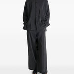 Pantaloni sartoriali dritti in nero Lemaire - uomo 
