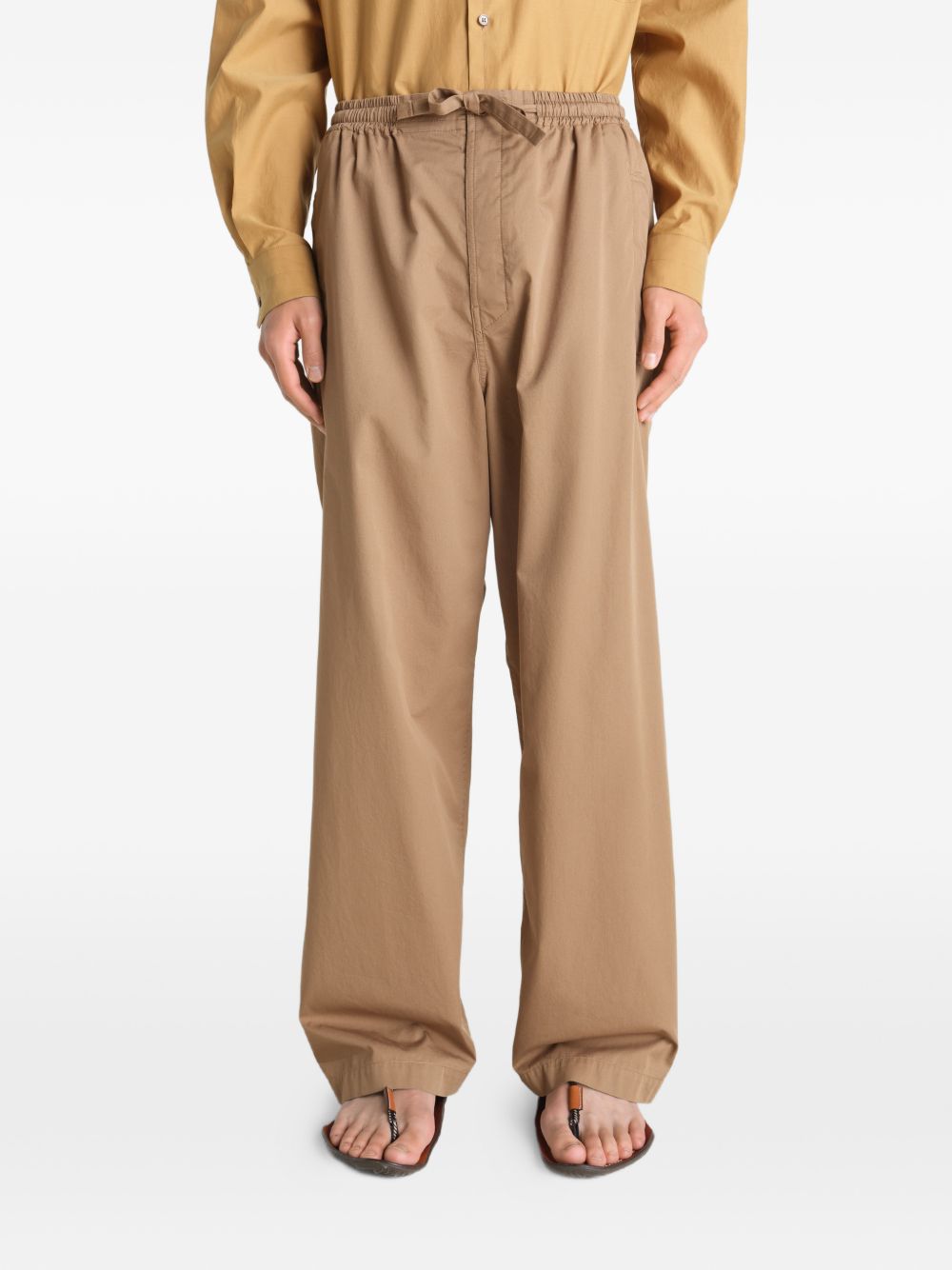Pantaloni con coulisse in beige LEMAIRE - uomo 