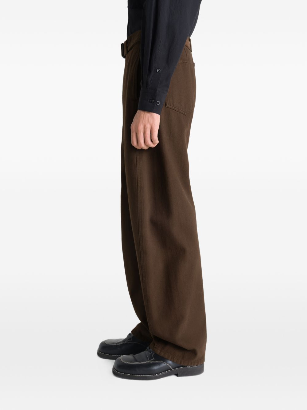 Jeans con cintura in marrone Lemaire - uomo 