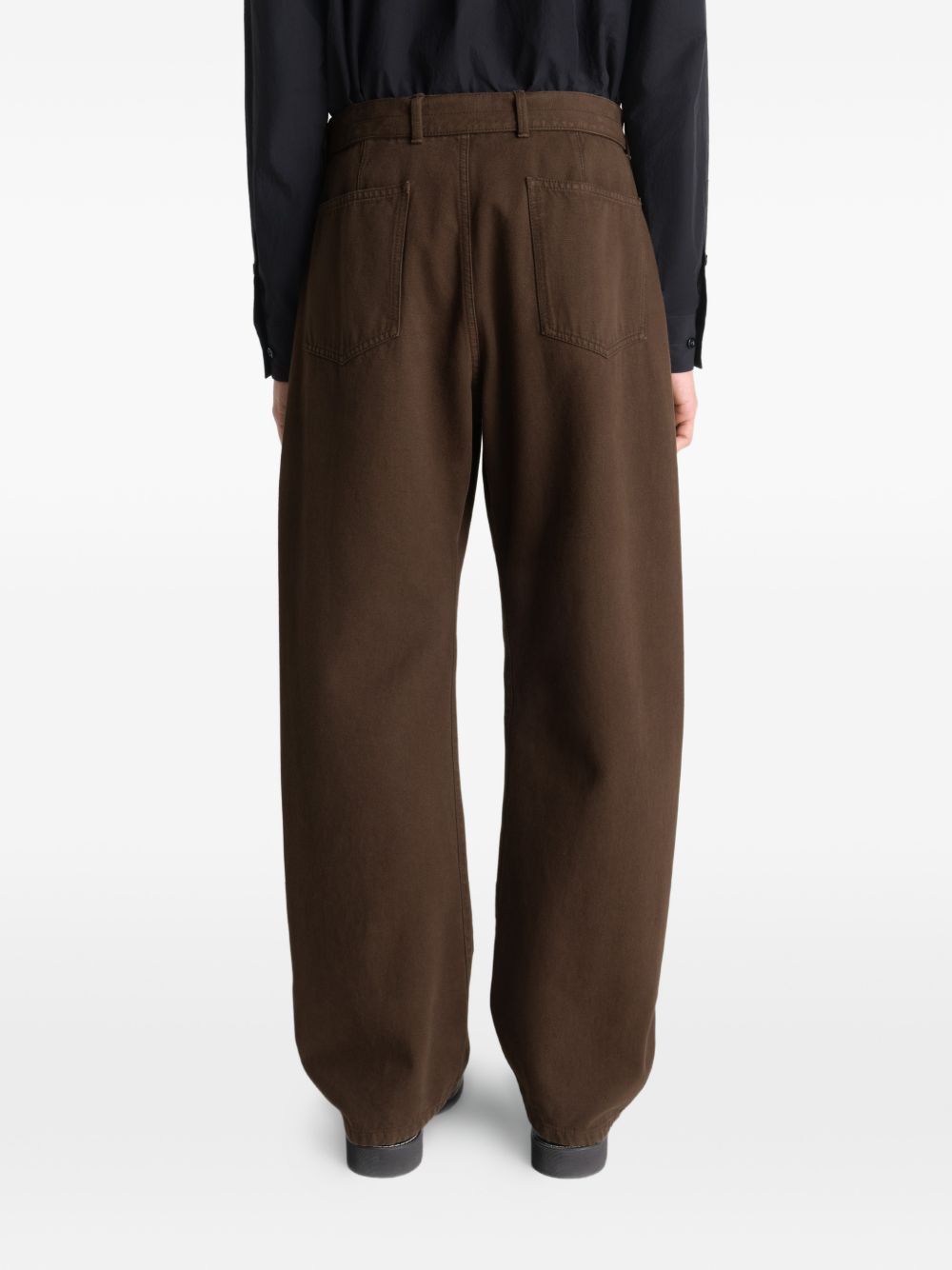 Jeans con cintura in marrone Lemaire - uomo 