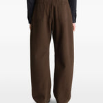 Jeans con cintura in marrone Lemaire - uomo 