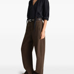 Jeans con cintura in marrone Lemaire - uomo 