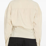 Camicia con chiusura laterale in beige Lemaire - donna 