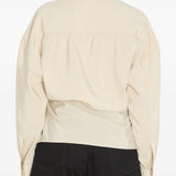 Camicia con chiusura laterale in beige Lemaire - donna 