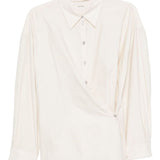 Camicia con chiusura laterale in avorio Lemaire - donna 