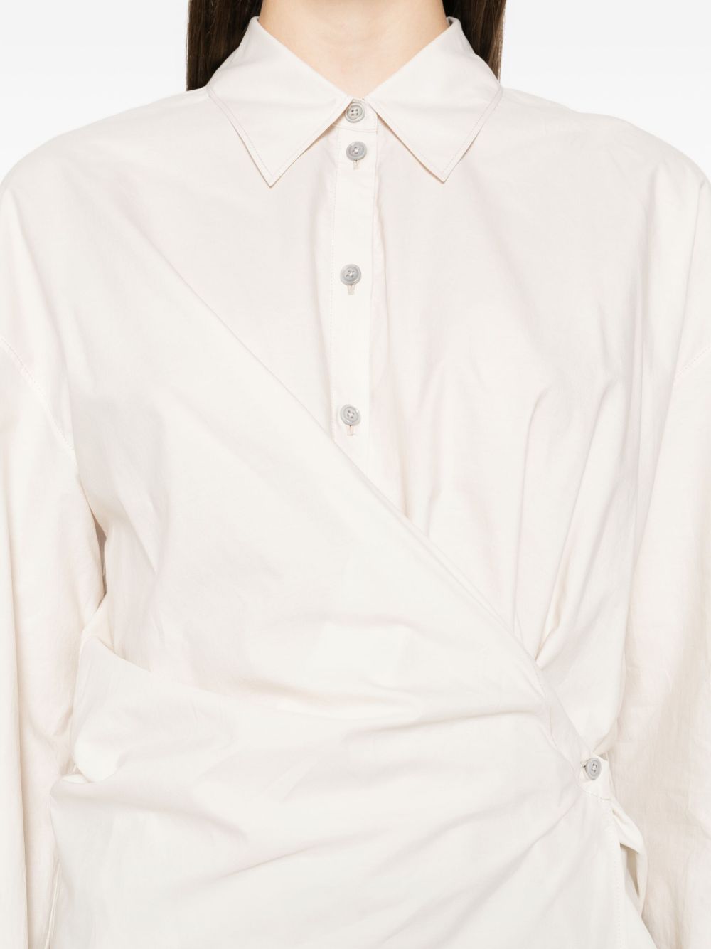 Camicia con chiusura laterale in avorio Lemaire - donna 