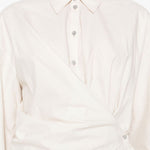 Camicia con chiusura laterale in avorio Lemaire - donna 
