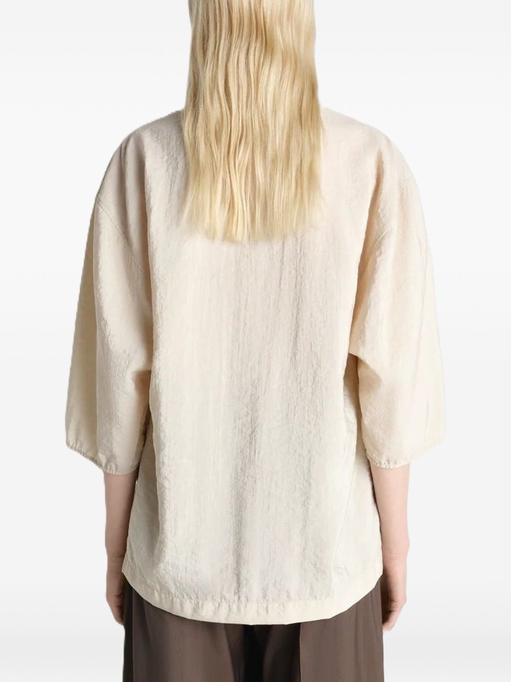 Top con colletto in avorio Lemaire - donna 