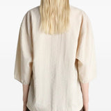 Top con colletto in avorio Lemaire - donna 