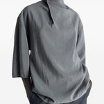 Blusa con collo rialzato in grigio LEMAIRE  - donna 