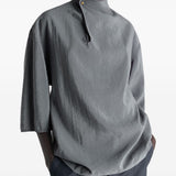 Blusa con collo rialzato in grigio LEMAIRE  - donna 