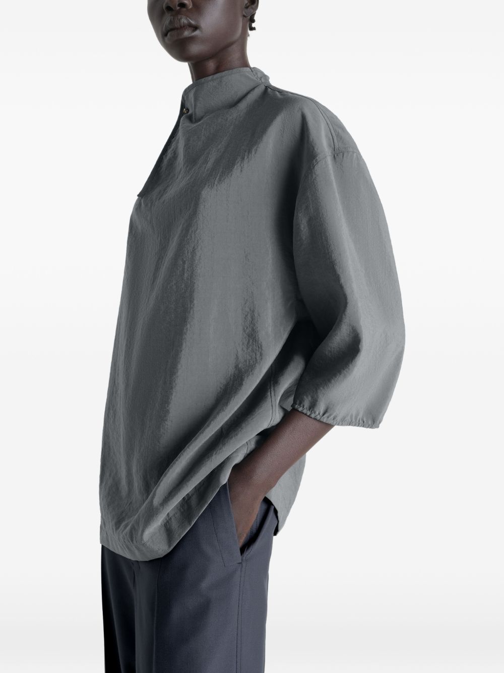 Blusa con collo rialzato in grigio LEMAIRE  - donna 