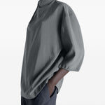 Blusa con collo rialzato in grigio LEMAIRE  - donna 