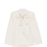 Blusa ascot in bianco LEMAIRE - donna 