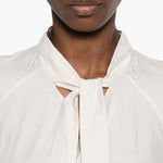 Blusa ascot in bianco LEMAIRE - donna 