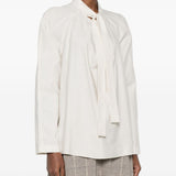 Blusa ascot in bianco LEMAIRE - donna 
